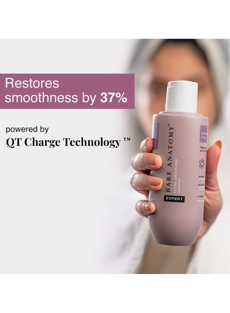 BARE ANATOMY Ultra Smoothing Hair Shampoo | Restores Smoothing And Texture By 37% | Dry And Frizzy Hair | Powered By Carbohydrate Complex And Niacinamide | Paraben And Sulfate Free | For Women And Men | 250Ml - Image 3